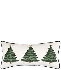C&F Home Holiday Collection Flocked Trees Throw Pillow