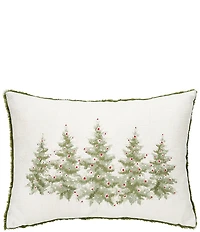 C&F Home Holiday Collection Winter Trees Embellished Throw Pillow