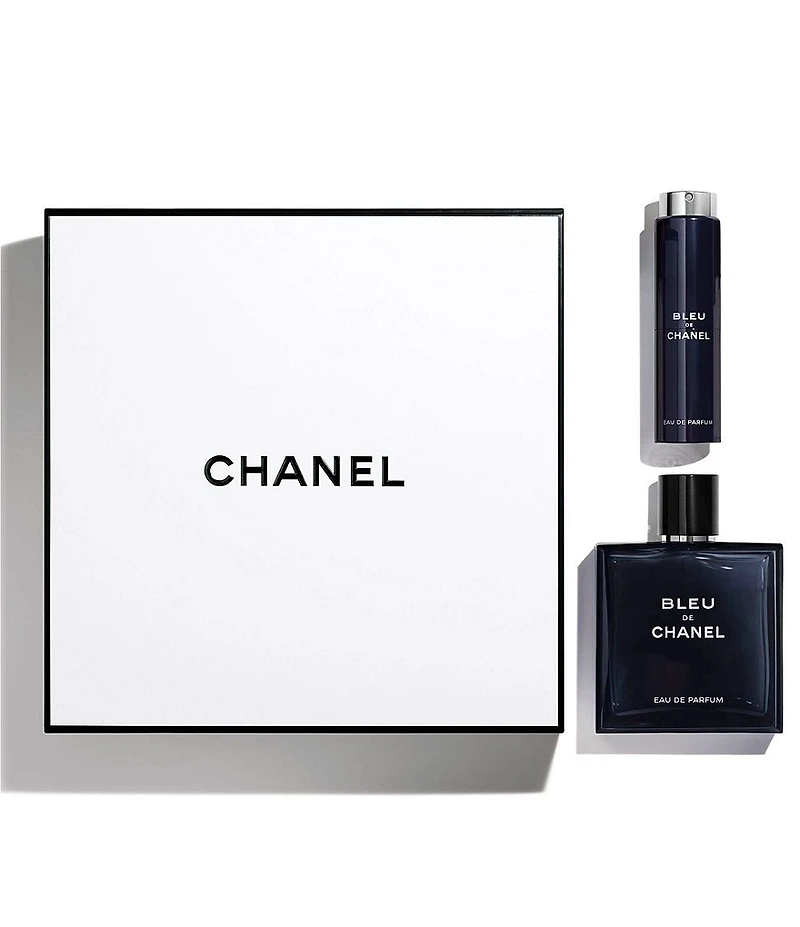 CHANEL BLEU DE CHANEL 3.4 OZ. EAU DE PARFUM TWIST AND SPRAY GIFT SET