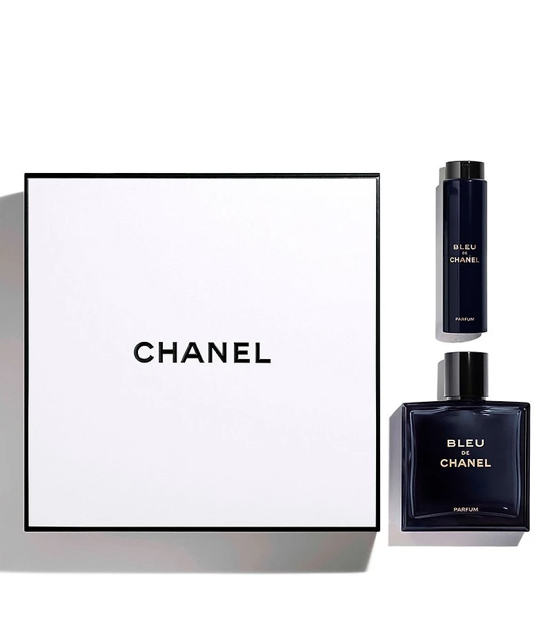 CHANEL BLEU DE CHANEL 3.4 OZ. PARFUM TWIST AND SPRAY SET
