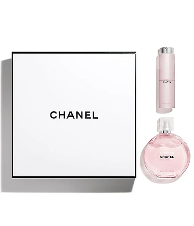 CHANEL CHANCE EAU TENDRE 3.4 OZ. EAU DE TOILETTE TWIST AND SPRAY GIFT SET