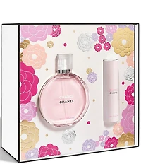 CHANEL CHANCE EAU TENDRE 3.4 OZ. EAU DE TOILETTE WITH TWIST AND SPRAY GIFT SET