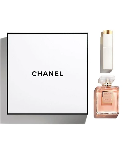 CHANEL COCO MADEMOISELLE 3.4 OZ. EAU DE PARFUM WITH TWIST AND SPRAY GIFT SET