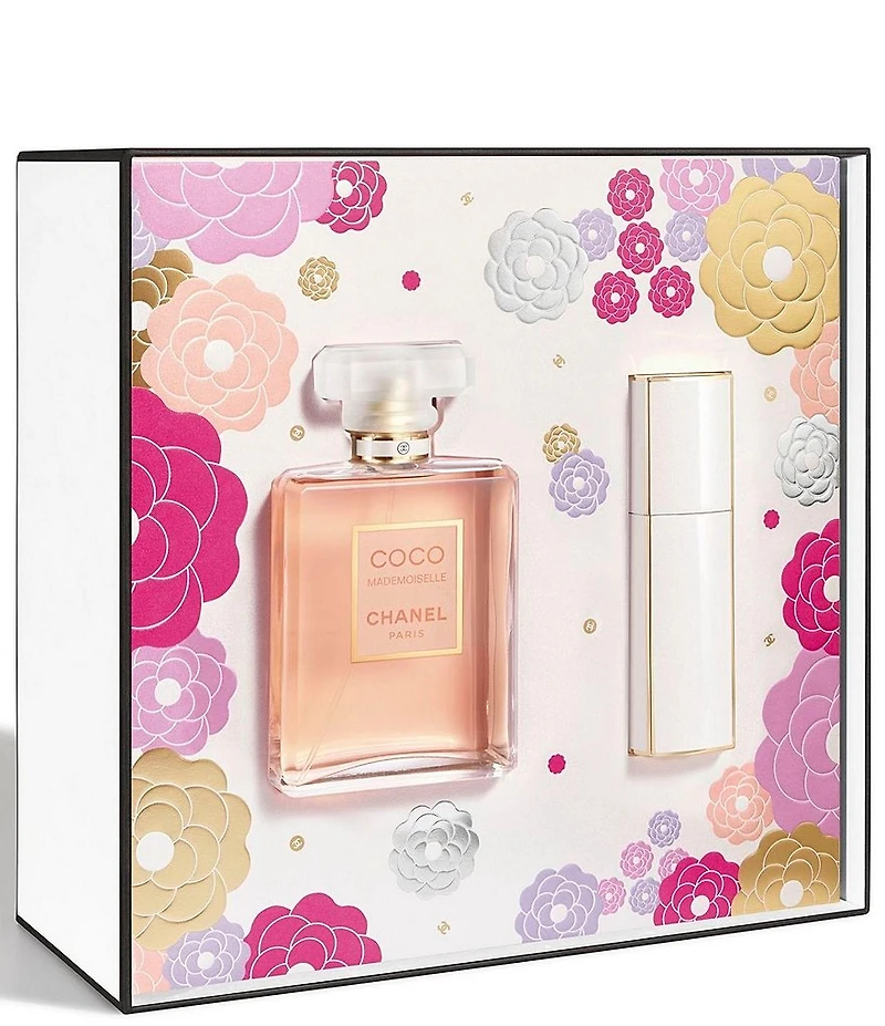 CHANEL COCO MADEMOISELLE 3.4 OZ. EAU DE PARFUM WITH TWIST AND SPRAY GIFT SET