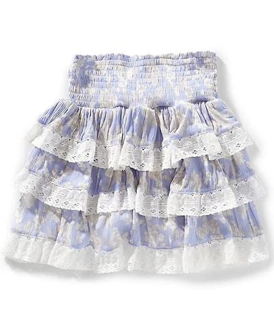 Chelsea & Violet Big Girls Daisy Ruffle Lace Skirt