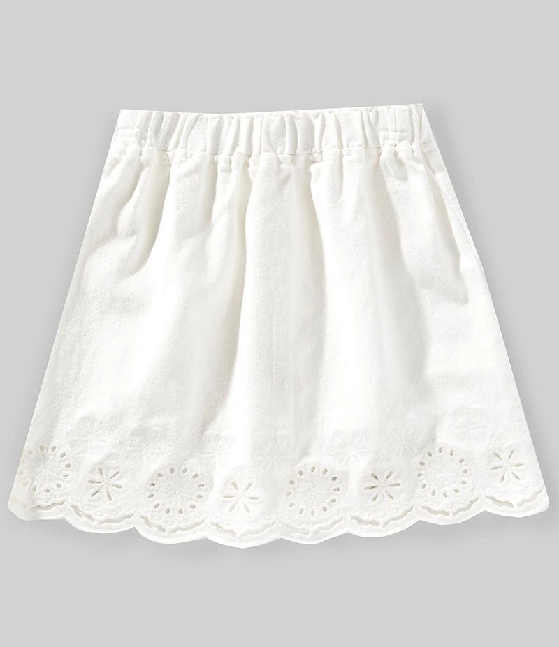 Chelsea & Violet Big Girls Eyelet Hem Skirt
