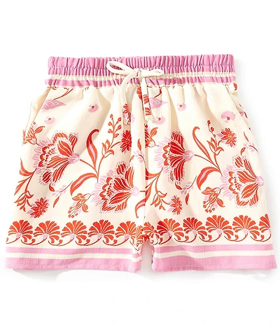 Chelsea & Violet Big Girls Floral Print Shorts