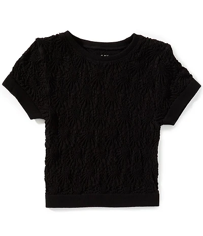 Chelsea & Violet Big Girls Floral Seamless T-Shirt