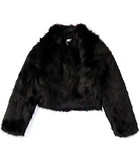Chelsea & Violet Big Girls Long Sleeve Faux Fur Jacket