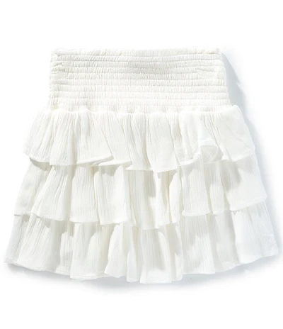 Chelsea & Violet Big Girls Smocked Tiered Ruffle Skirt