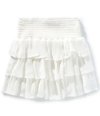 Chelsea & Violet Big Girls Smocked Tiered Ruffle Skirt