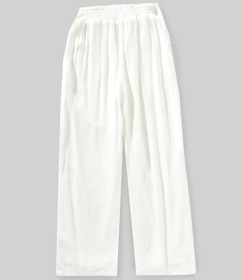 Chelsea & Violet Big Girls Smocked Waist Wide Leg Pants