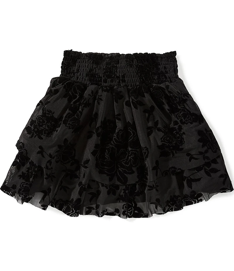Chelsea & Violet Big Girls Flocked Ruffle Skirt