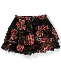Chelsea & Violet Big Girls Flower Printed Skirt