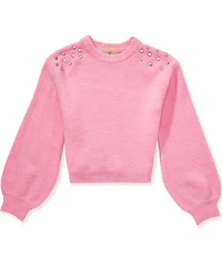 Chelsea & Violet Big Girls Rhinestone Sweater