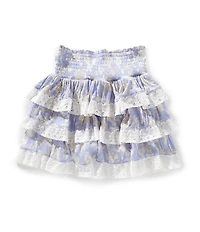 Chelsea & Violet Little Girls Daisy Ruffle Lace Skirt