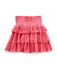 Chelsea & Violet Little Girls Smocked Tiered Ruffle Skirt