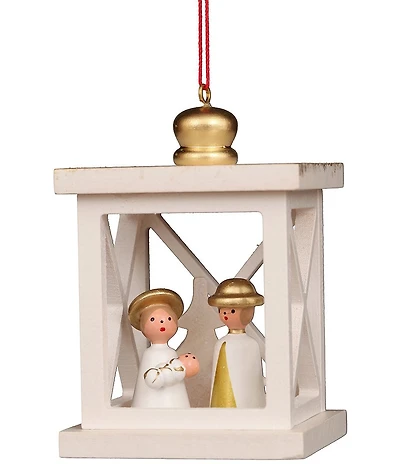 Christian Ulbricht Christmas Lantern with Holy Family Wooden Tree Ornament