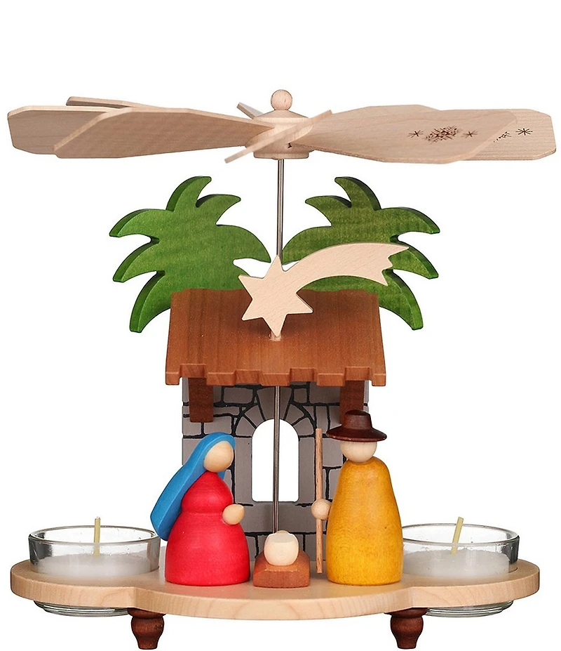 Christian Ulbricht Holy Family Scene Christmas Pyramid Tea Light Candle Holder