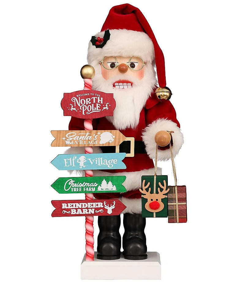 Christian Ulbricht North Pole Santa Claus Signpost Nutcracker