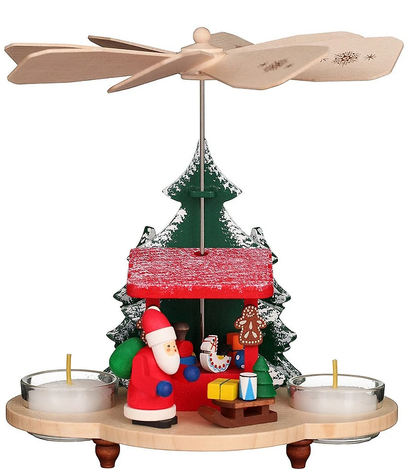 Christian Ulbricht Santa and Toys Christmas Pyramid Tea Light Candle Holder