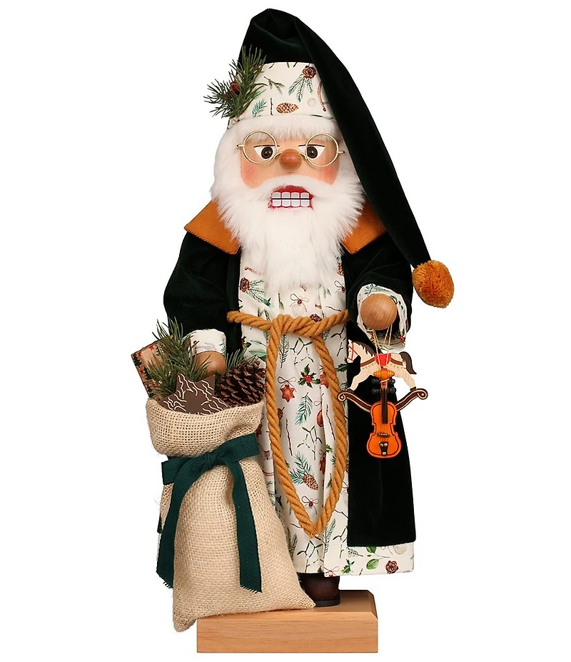 Christian Ulbricht Santa in Green Robe Nutcracker