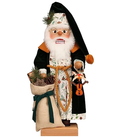 Christian Ulbricht Santa in Green Robe Nutcracker