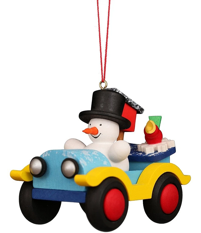 Christian Ulbricht Snowman in Car Ornament