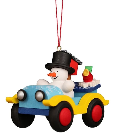 Christian Ulbricht Snowman in Car Ornament