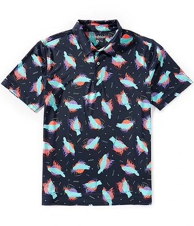 Chubbies Bird Is The Word Short Sleeve Performance Polo Shirt
