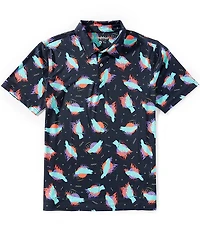 Chubbies Bird Is The Word Short Sleeve Performance Polo Shirt
