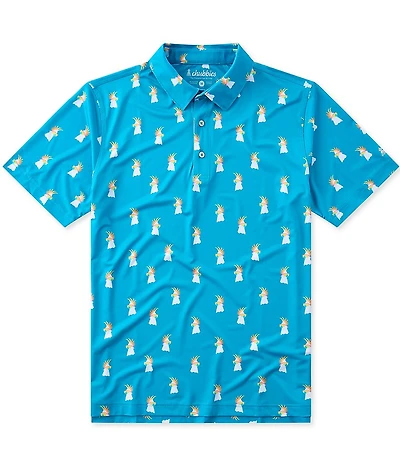 Chubbies Mo-Hawk Short Sleeve Knit Performance Polo Shirt