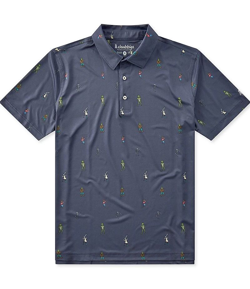 Chubbies Monsters Short Sleeve Polo Shirt