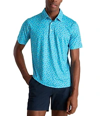 Chubbies Shaken Not Stirred Short Sleeve Printed Peformance Polo Shirt