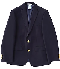 Class Club Big Boys Husky Gold Button Blazer