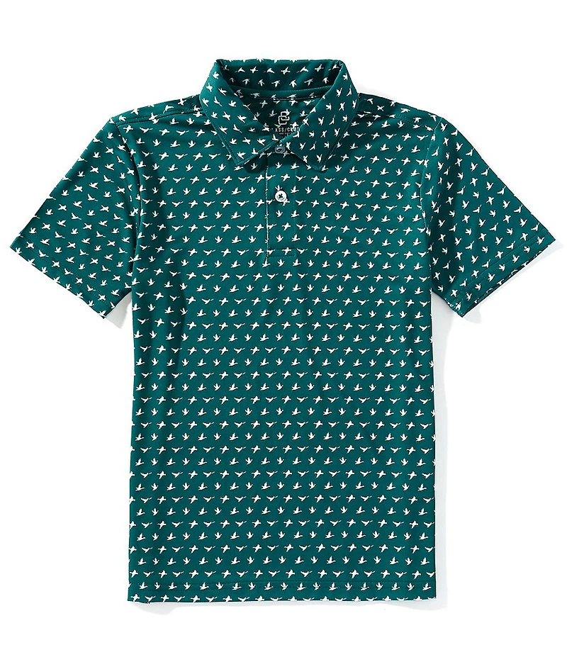 Class Club Big Boys Ducks Flying Short Sleeve Polo Shirt