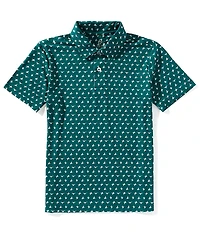 Class Club Big Boys Ducks Flying Short Sleeve Polo Shirt