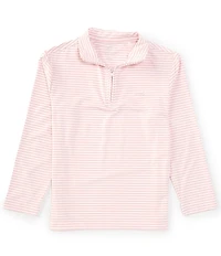 Class Club Big Boys Long Sleeve Synthetic Stripe 1/4 Zip Pullover