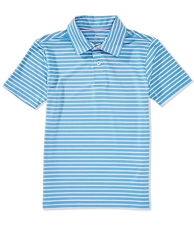 Class Club Big Boys New Synthetic Stripe Polo Shirt