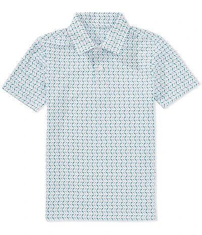 Class Club Big Boys Parrot Print Polo Shirt