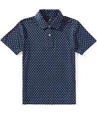 Class Club Big Boys Football Print Synthetic Polo Shirt