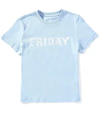 Class Club Big Boys Friday Crew Neck Short Sleeve T-Shirt