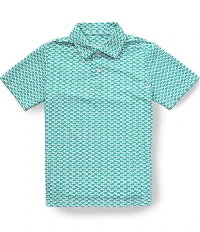 Class Club Big Boys Gator Print Polo