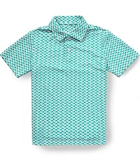 Class Club Big Boys Gator Print Polo