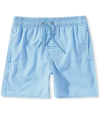 Class Club Big Boys Geometric Sailboat Print Swim Trunks