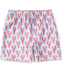 Class Club Big Boys Lobster Print Swim Trunks