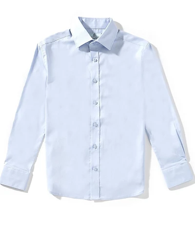 Class Club Big Boys Long Sleeve Button-Front Stretch Oxford Dress Shirt
