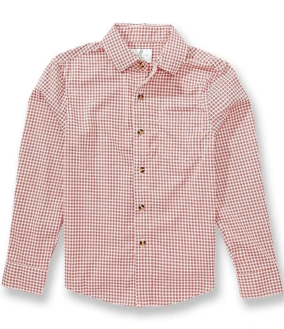 Class Club Big Boys Long Sleeve Check Sport Shirt