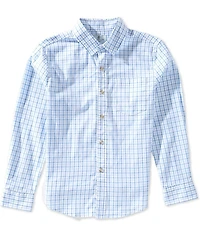 Class Club Big Boys Long Sleeve Checked Sport Shirt