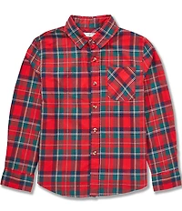Class Club Big Boys Plaid Long-Sleeve Sportshirt